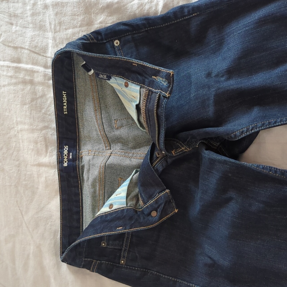 Bonobos dark washed stretch denim